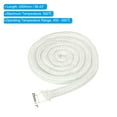 thumbnail image 2 of Junta de estufa de leña de 1" x 98", cuerda de sellado redonda de fibra de vidrio de alta resistencia a la temperatura para reemplazo de puertas de estufa de chimenea, blanca, 2 of 6