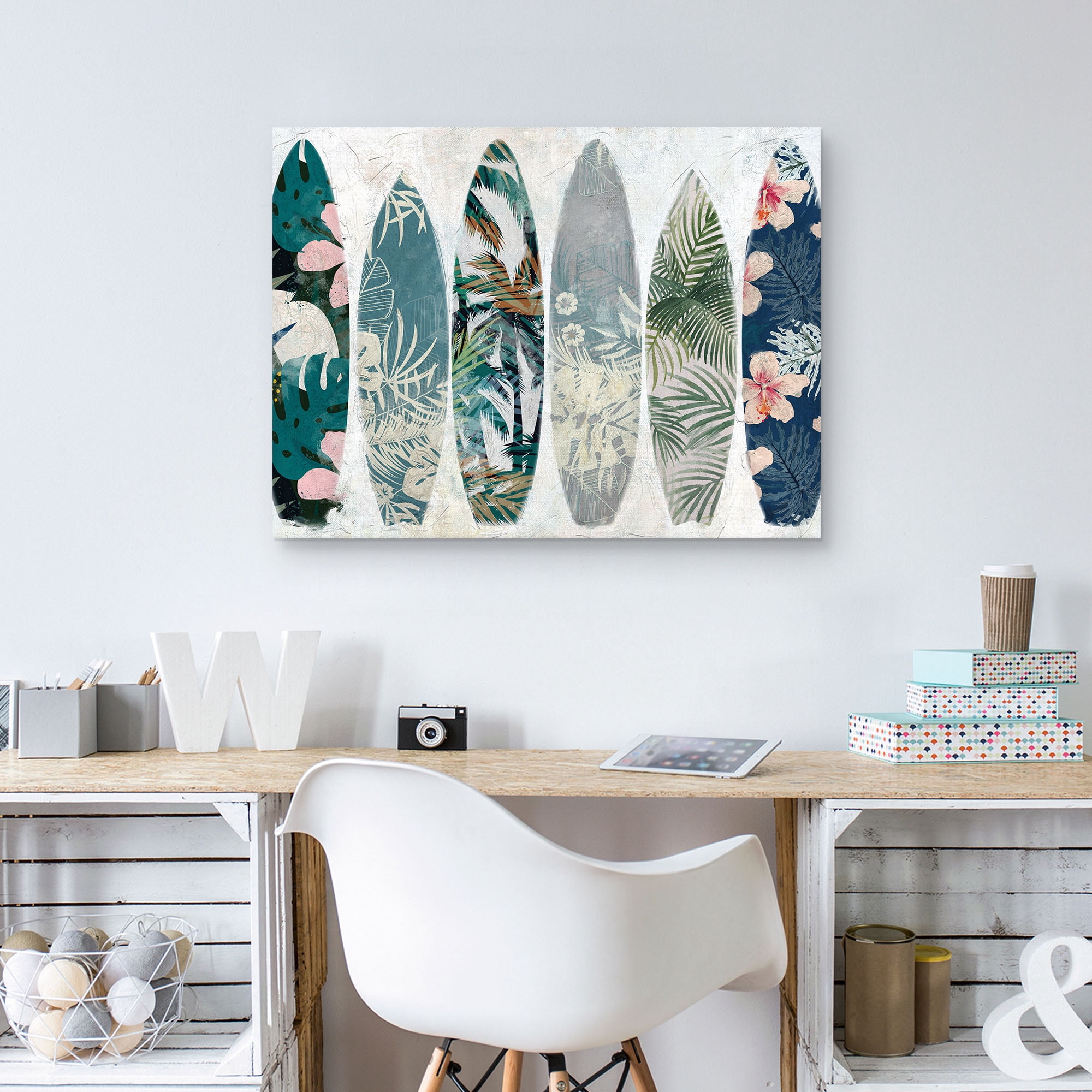 Surf Patterns by Studio Arts Canvas Art Print, 1.5" x 40"