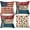 4th of July Patriotic, variant on Wood Truck Sunflower Spring Throw Pillow Covers 18x18 Set of 4 Yellow Floral Outdoor Spring Summer Decor Farmhouse Lumbar Decorative Throw Pillows Cases Decorations for Couch Sofa Porch