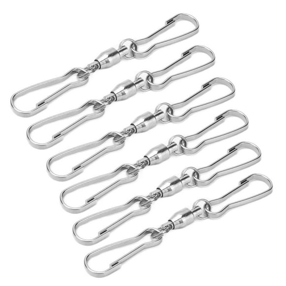 Swivel Hooks Clips, Dual Swivel Hook Exquisite Stainless Steel 10pcs For Windmills For Outdoors