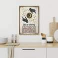 thumbnail image 4 of IDEA4WALL Framed Canvas Print Golden Sun and Moon with Hands Inspirational Illustrations Wall Art Abstract Artwork Contemporary Relax/Calm for Living Room, Bedroom, Office - 16"x24" NATURAL, 4 of 5