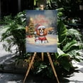 thumbnail image 4 of Merry Christmas Woofmas Xmas Noel Cavalier King Charles Spaniel Santa Snowman Vertical Matte Canvas Poster Dog Lover Gifts Wall Art Home Decor - 13016, 4 of 5