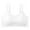 White, variant on Qingpeng Girls Sport Bras Teens Girls Training Bras 12-15 with Adjustable Straps Fixed Pads