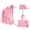 Pink, variant on 3-in-1 Packable Backpack, Convertible Tote Bag Backpack with Foldable Storage Pouch, Lightweight Water Resistant Travel Daypack for Commute, Hiking, Shopping, Gym, Weekend Trips