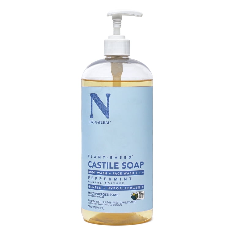 Peppermint Castile Shower Gel, 32oz photo 1