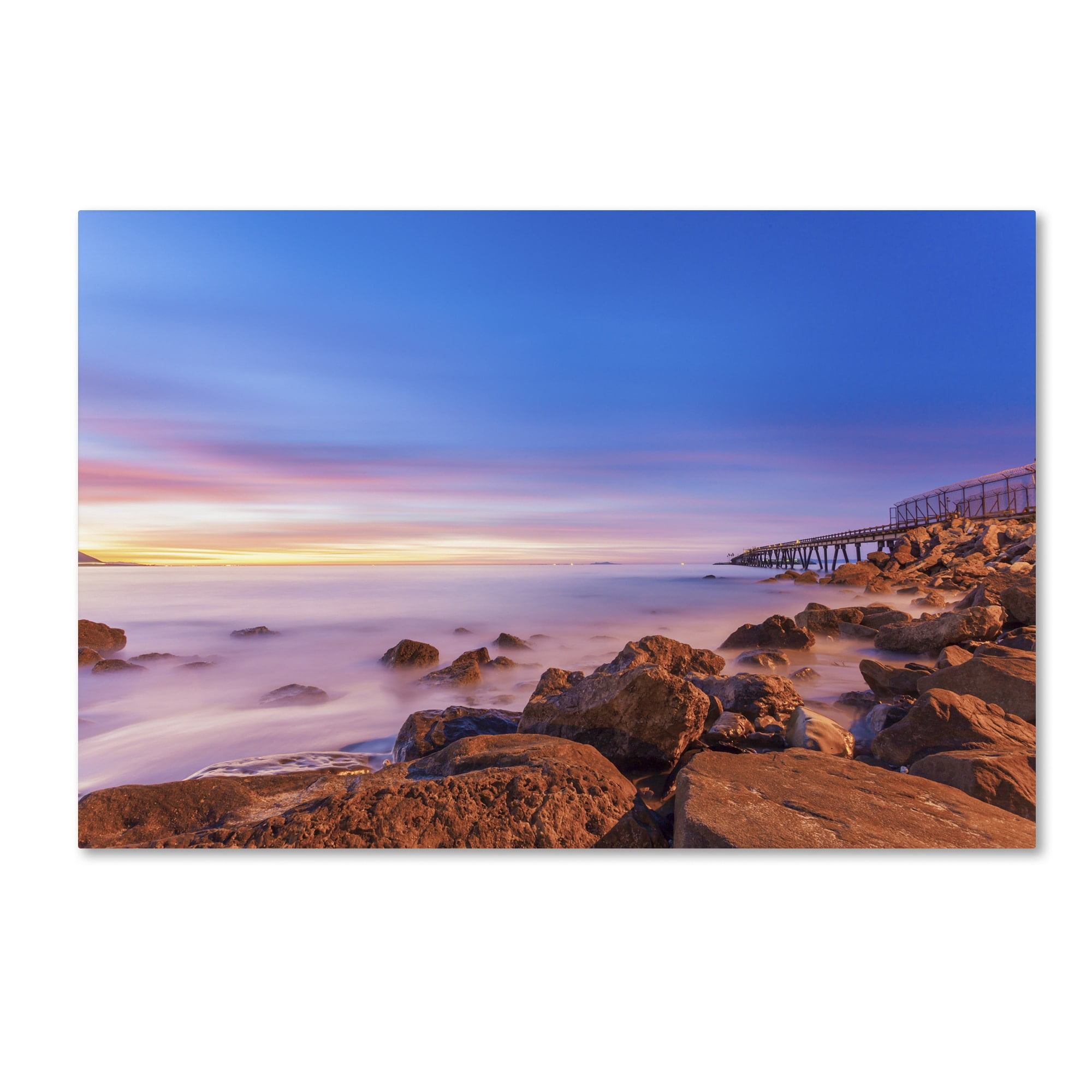 Chris Moyer 'Low Shoals View' Canvas Art