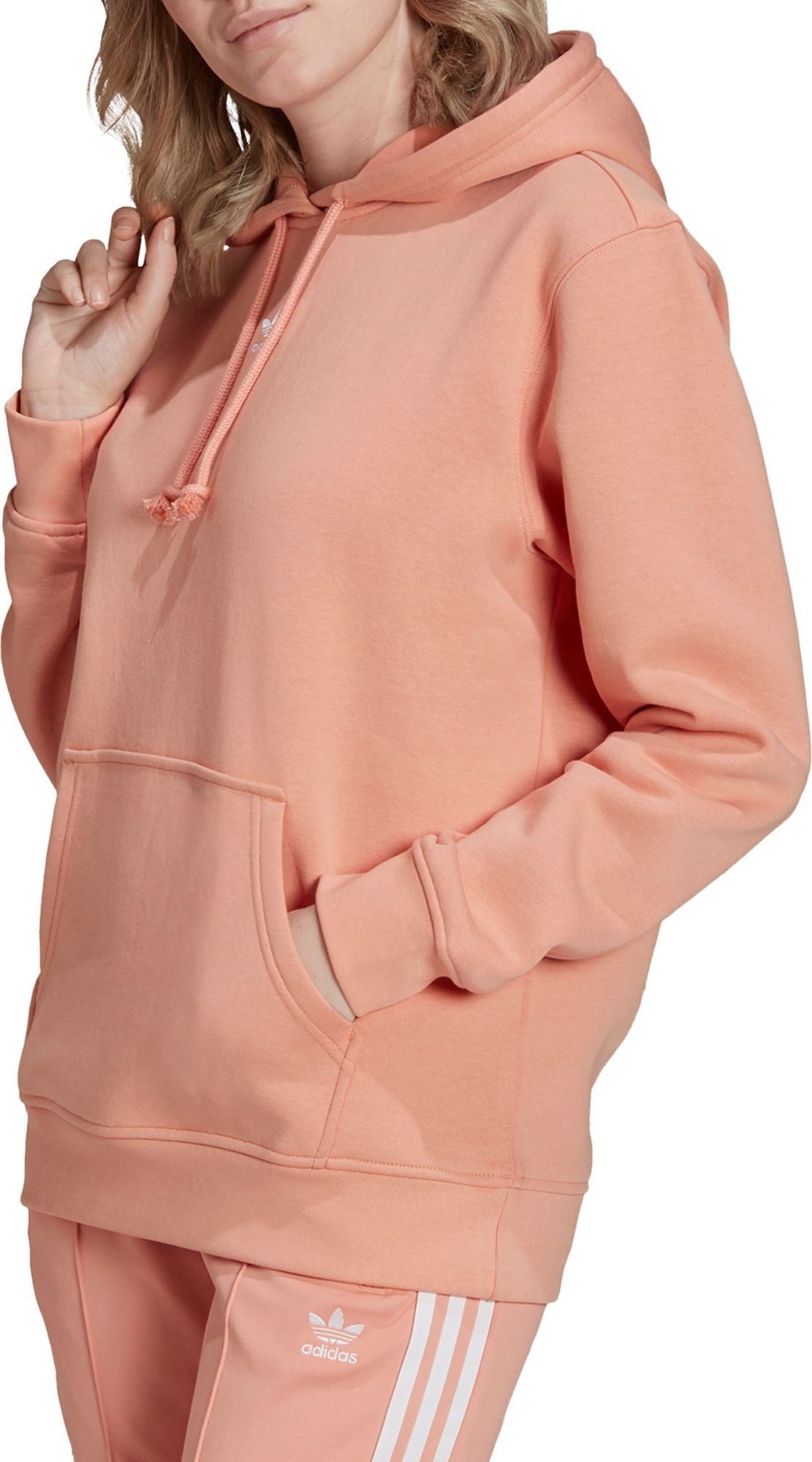 femte Leopard Termisk adidas Originals Women's Essentials Fleece Hoodie, Ambient Blush, S -  Walmart.com