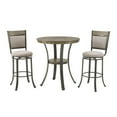 thumbnail image 1 of Trager 3-Piece Pub Set, Pewter, 1 of 9