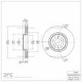 thumbnail image 2 of Front Dynamic Friction Company Disc Brake Rotor 600-27038 (1) For 2003-2008 Volvo XC90, 2008-2009 Volvo S60, 2 of 2