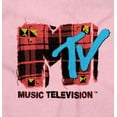 thumbnail image 2 of Retro MTV Distressed Plaid Logo Women's Maternity Dress Brisco Brands M, 2 of 3