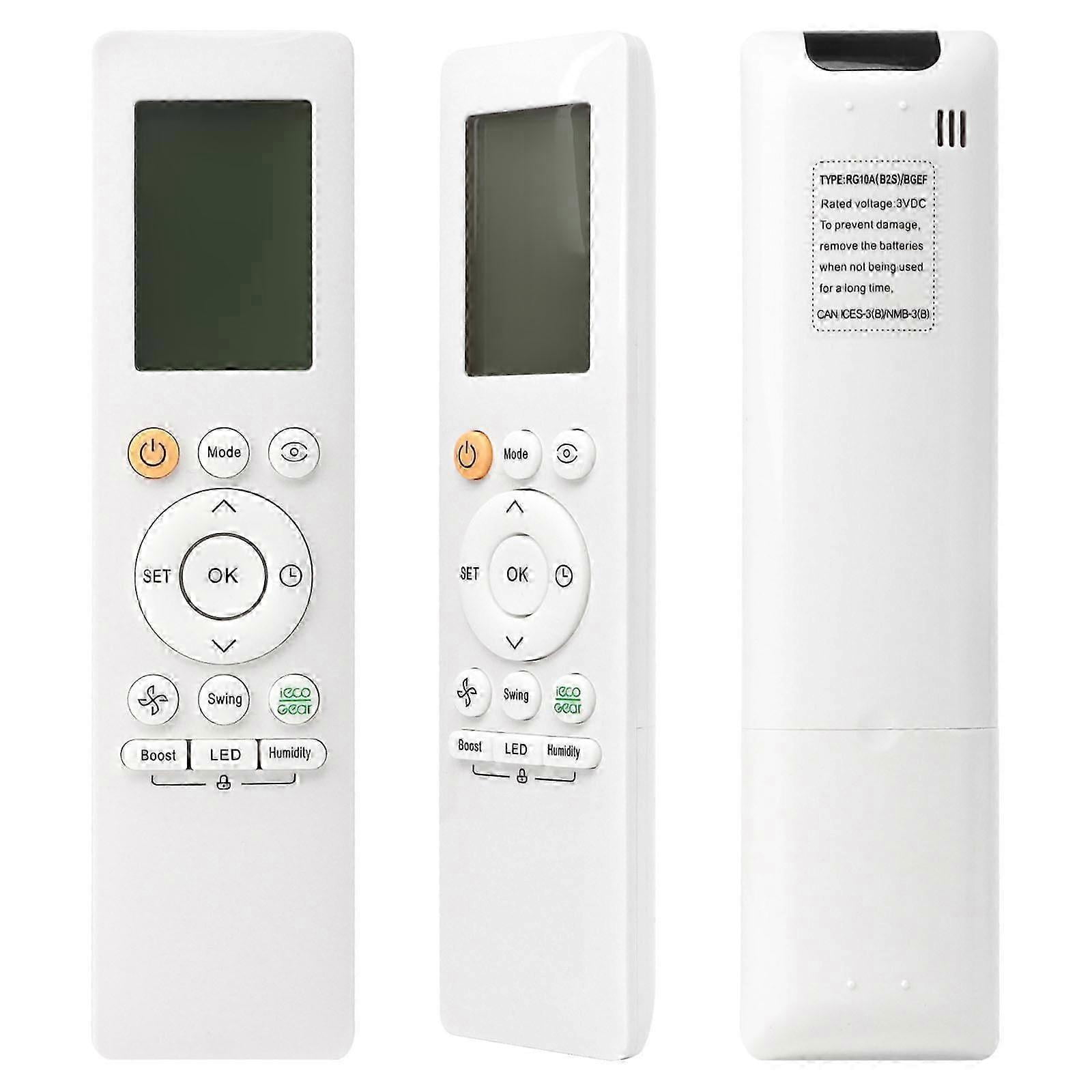 New Replacement A/C Remote Control Use for Midea RG10A (B2S)/BGEF Air ...