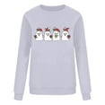 thumbnail image 4 of Christmas Sweatshirts for Women Santa Claus Graphic Crewneck Oversized Long Sleeve Pullover Holiday Party Tops Cozy Casual Christmas Shirt, 4 of 4