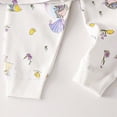 thumbnail image 5 of NOLDARES Toddler Baby Girl Fall Clothes Print Long Sleeve Shirt and Flare Pants Set Bell Bottom Outfits for Girls(Purple,2-3 Y), 5 of 5