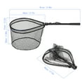 thumbnail image 4 of Net Lixada Fly Fishing Triangle Brail Landing Net Portable Foldable Lightweight Net Nylon Fishing Net Aluminum Alloy Frame, 4 of 7