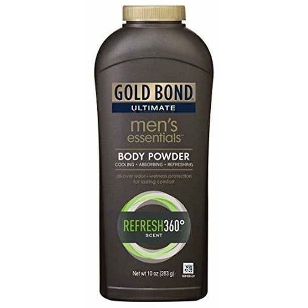 Gold Bond Ultimate Men's Essentials Body Powder Refresh 360 Scent 10 oz
