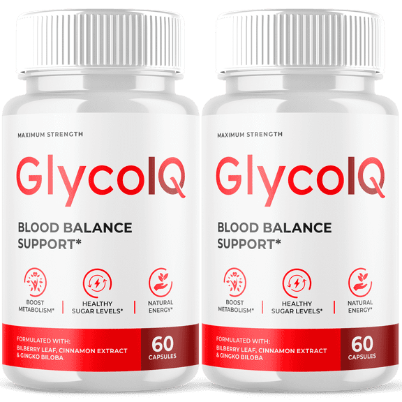 Glyco IQ Blood Support Pills Advanced Formula Vitamin Supplement GlycoIQ 120 Capsules