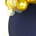 thumbnail image 4 of BalsaCircle 7.5 feet Navy Blue Metallic Glittered Spandex Round Backdrop Stand Cover Wedding Decorations, 4 of 7