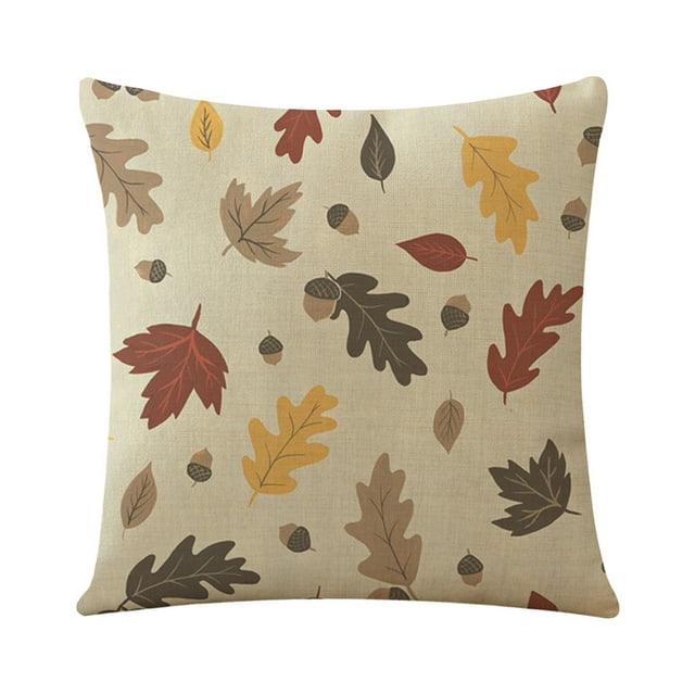 Funda de almohada con flores silvestres, flor romántica, hojas naturales, funda de cojín cuadrada acogedora