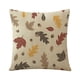 thumbnail image 1 of Funda de almohada con flores silvestres, flor romántica, hojas naturales, funda de cojín cuadrada acogedora, 1 of 5