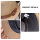 thumbnail image 3 of Sombrero de 56-58 cm de circunferencia para hombres y mujeres, sombrero de copa con cinturón, sombrero de ala corta, sombrero de jazz de verano, sombrero de paja con protección solar, 3 of 5