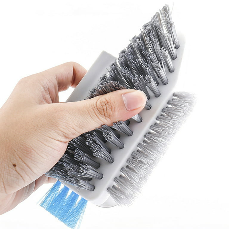 CKCL 3 in 1 Silicone Crevice Grout Cleaning Brush Adjustable Long