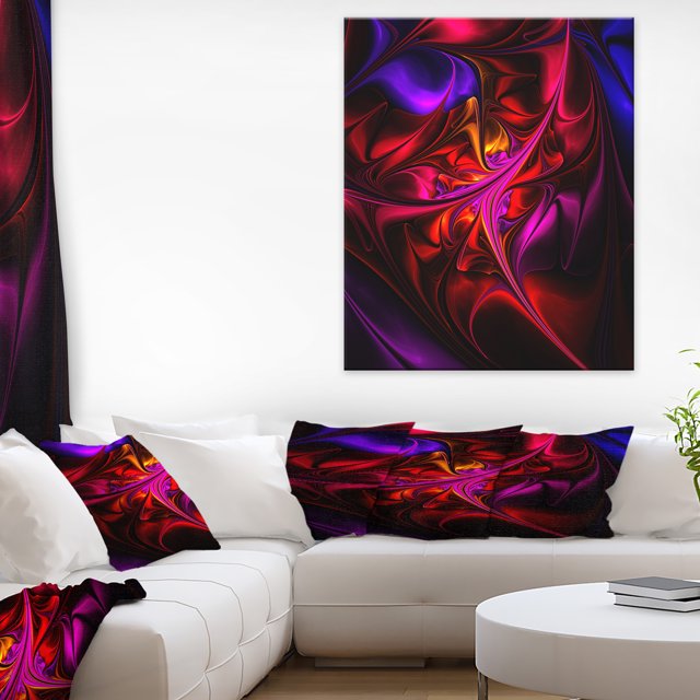 Vitrail Magenta Multicolore - Impression sur Toile Florale
