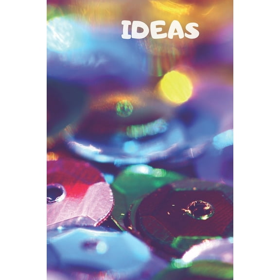 Ideas: 90 Pages of 6 X 9 Inch White Numbered Pages No Lines (Paperback)