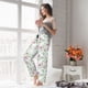thumbnail image 5 of Balery Lilies Flowers Pantalones de pijama para mujer, pijamas ultraligeros, pantalones de estar por casa-Small, 5 of 6