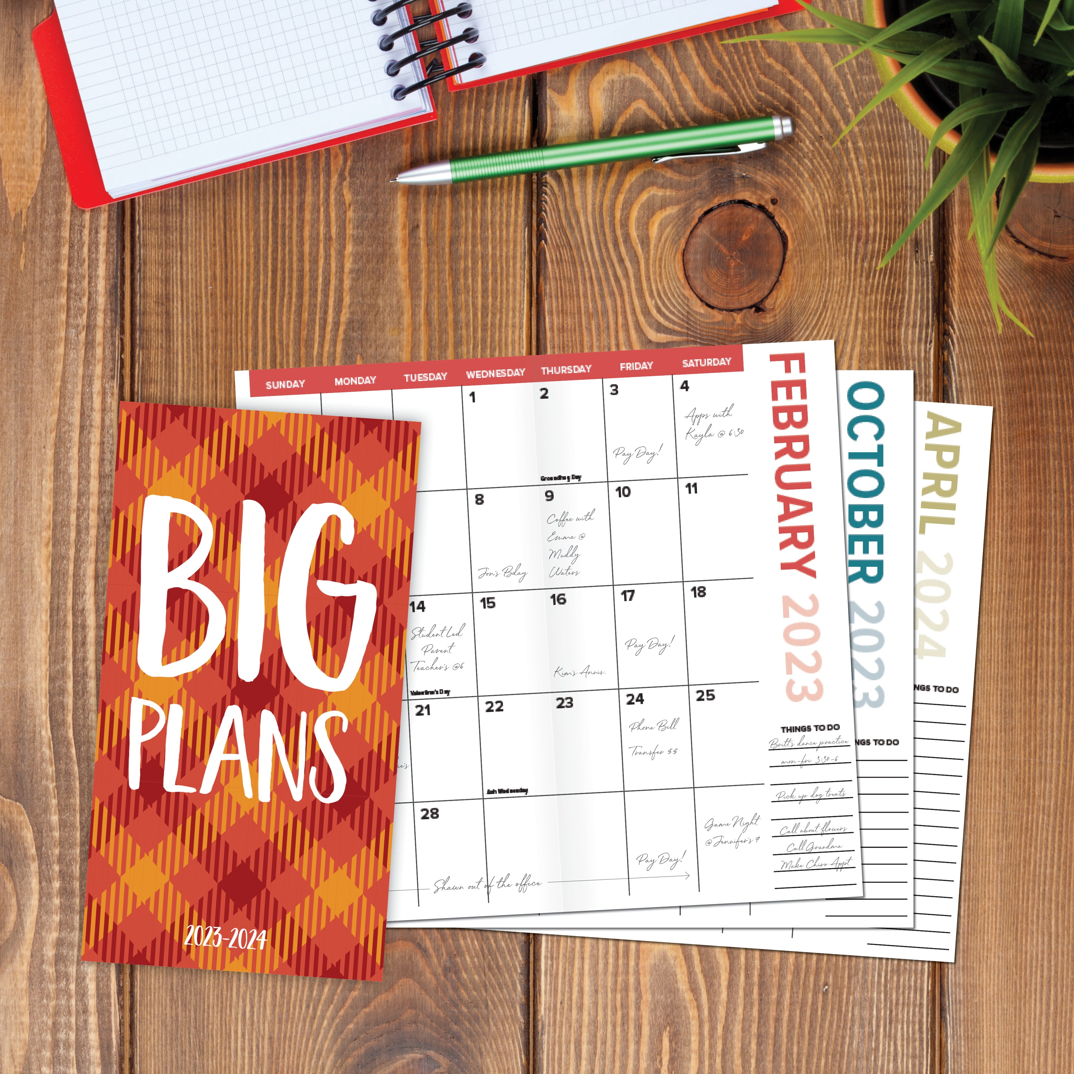 Big Plaid Plans 2023 2-Year Pocket Planner