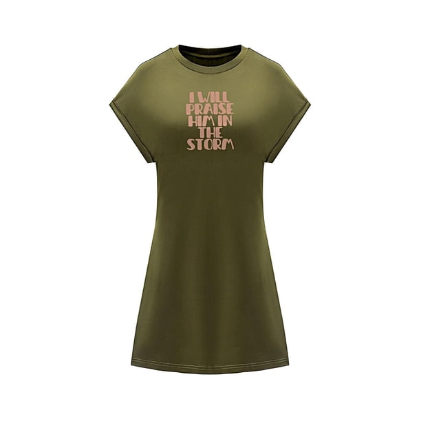 Vestido corto de verano para mujer, vestido de verano con cuello redondo para desplazamientos, regalo de cumpleaños , s S