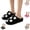 Black, variant on YOUYEDIAN Halloween Winter House Slippers for Women Plush Indoor Outdoor Warm Non-Slip Slippers Cozy Bedroom Fleece Shoes