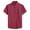 Red, variant on WREESH Men's Business Fashion Button Down Shirts Turndown Collar with Pocket and Short Sleeve Solid Color Pocket Button Collar Shirt Gray
