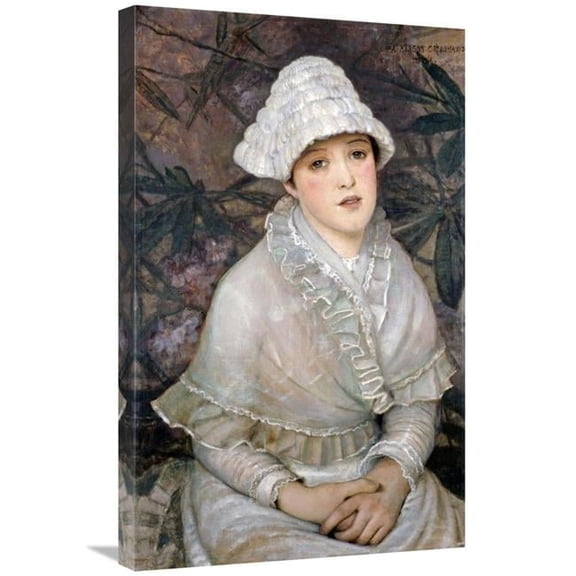 Global Gallery  30 in. My Wee White Rose Art Print