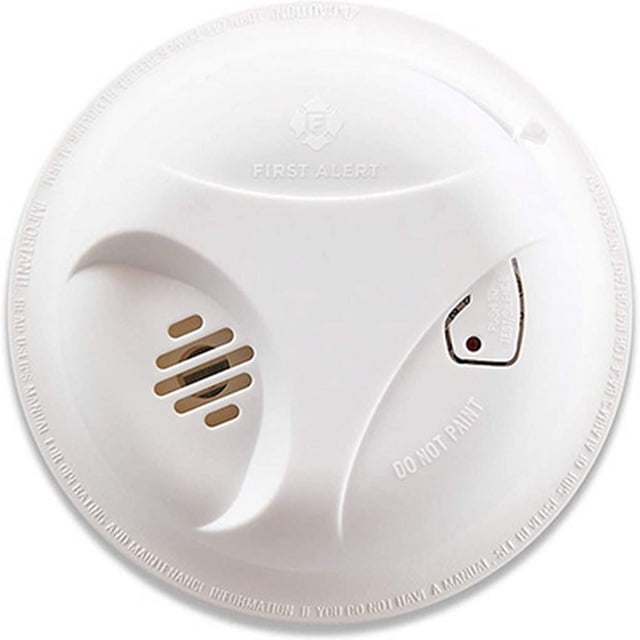 detector de humo con alarma first alert inalámbric