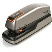 Electric Stapler, 20 Sheet Capacity, Optima 20, Jam Free, Compact, Automatic or Manual, Plug In or Battery, Orange and Gray (48207)