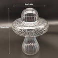 thumbnail image 2 of Mushroom Glass Bud Vases Hydroponics Plants Flower Pot For Home Decor Desktop Ornament, 2 of 14