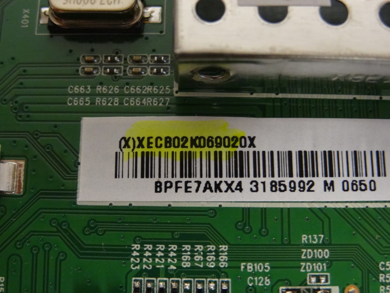 VIZIO E500I-B1 MAIN BOARD 715G6648-M01-001-004N