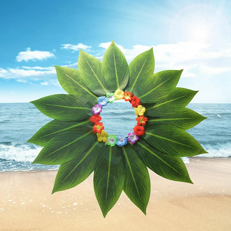 Eyicmarn Green Hawaiian Grass Skirts Beach Leaf Skirt for Kids Girls Hawaiian Costume for Dance Halloween Party Outfit Walmart