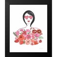 thumbnail image 2 of Zaman, Farida 12x14 Black Modern Framed Museum Art Print Titled - Valentine Chic I no Words, 2 of 5