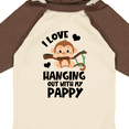 thumbnail image 4 of Inktastic Monkey I Love Hanging out with My Pappy Boys or Girls Long Sleeve Baby Bodysuit, 4 of 5