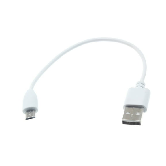 Short USB Cable for Galaxy J7/J5/J3/J2/J1 - MicroUSB Charger Cord Power Wire Fast Charge Sync White J3A Compatible With Samsung Galaxy J7/J5/J3/J2/J1