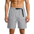 thumbnail image 2 of EaskTriop Mens Quick Dry Outdoor Shorts with Adjustable Belt Lightweight Utility Cargo Shorts Summer Hiking Walking Board Shorts, 2 of 6