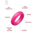 thumbnail image 5 of Gustave Modern Fashion Wedding Ring, Silicone, #6, 5 of 10