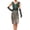 Green, variant on Vedolay Plus Size Formal Dresses For Women Women Fashion Peplum Bodycon Short Sleeve Bow Club Ruffle Pencil Party Dress,Gold M