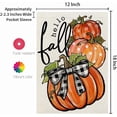 thumbnail image 4 of Fall Garden Flag Pumpkins 12x18 Inch Double Sided Burlap for Outside Welcome Small Seasonal Autumn Yard Decoration CF1854-12, 4 of 6