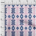 thumbnail image 1 of oneOone Cotton Silk Fabric Diamond & Swirl Ikat Fabric Prints By Yard 42 Inch Wide, 1 of 4