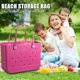 thumbnail image 5 of Bolsas de almacenamiento de playa impermeables grandes Color sólido EVA Basket Tote (Rose Red) Likrtyny Para estrenar, 5 of 8