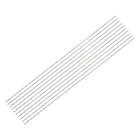

Uxcell 10Pack 0.6mm Mini Micro Twist Drill Bits High-Speed Steel Extra Long Drill Bit 100mm
