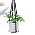 thumbnail image 3 of SPRING PARK Flowerpot Base Faux Leather Container Plant Tray Hanger Household Ornament Decor for Indoor Outdoor Home Decoration, 3 of 6