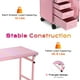 thumbnail image 5 of Byootique Nail Desk Mobile Station Rolling Makeup Manicure Table Unicorn Pink Byootique Modern, 5 of 10